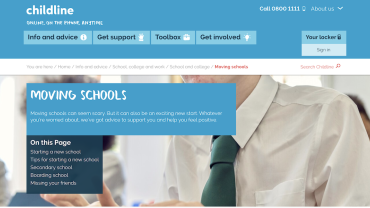 Moving schools